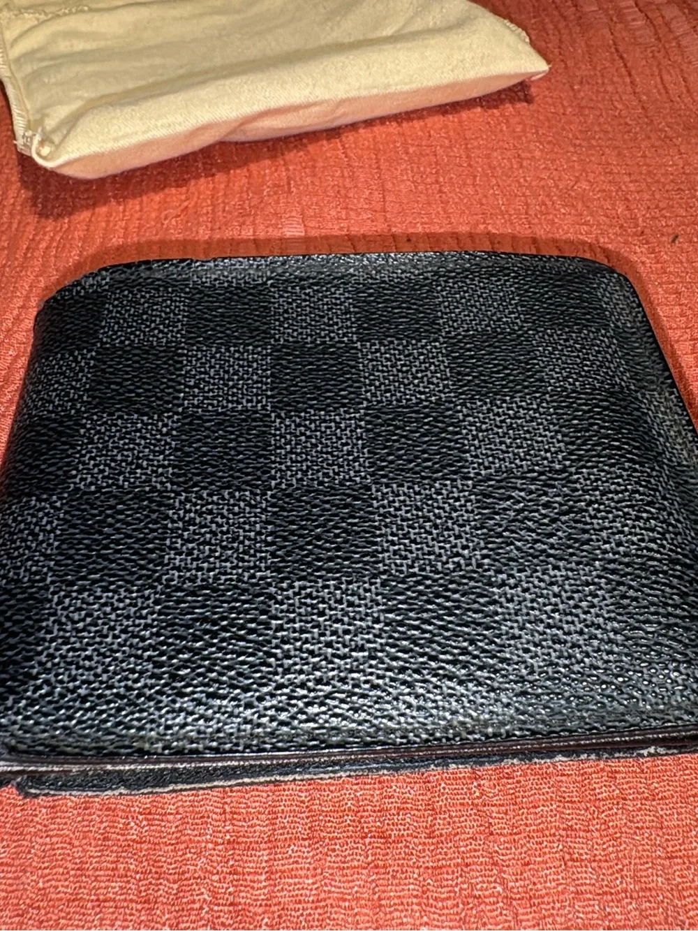 Louis Vuitton Black Damier Graphite Leather Wallet